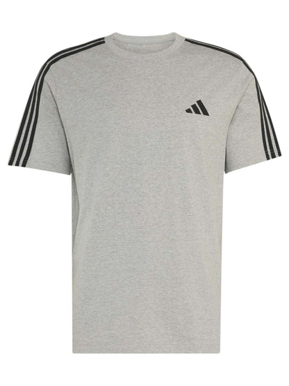 Adidas T-shirt Ess, t-shirt maniche corte da uomo grigia
