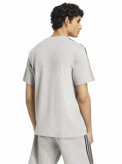 Adidas T-shirt Ess, t-shirt maniche corte da uomo grigia