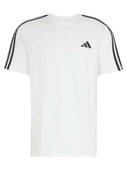 Adidas Essentials 3-Stripes, t-shirt da uomo bianca