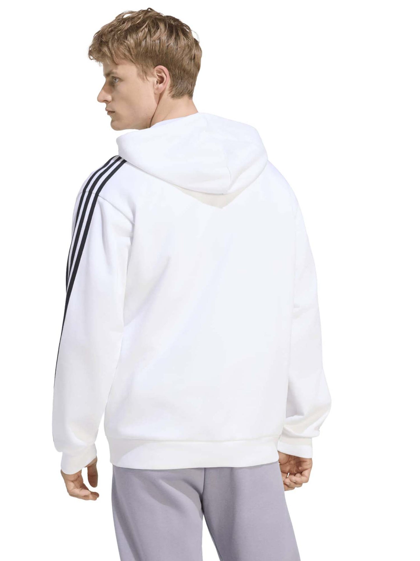 Adidas Ky4178 White, felpa da uomo bianca