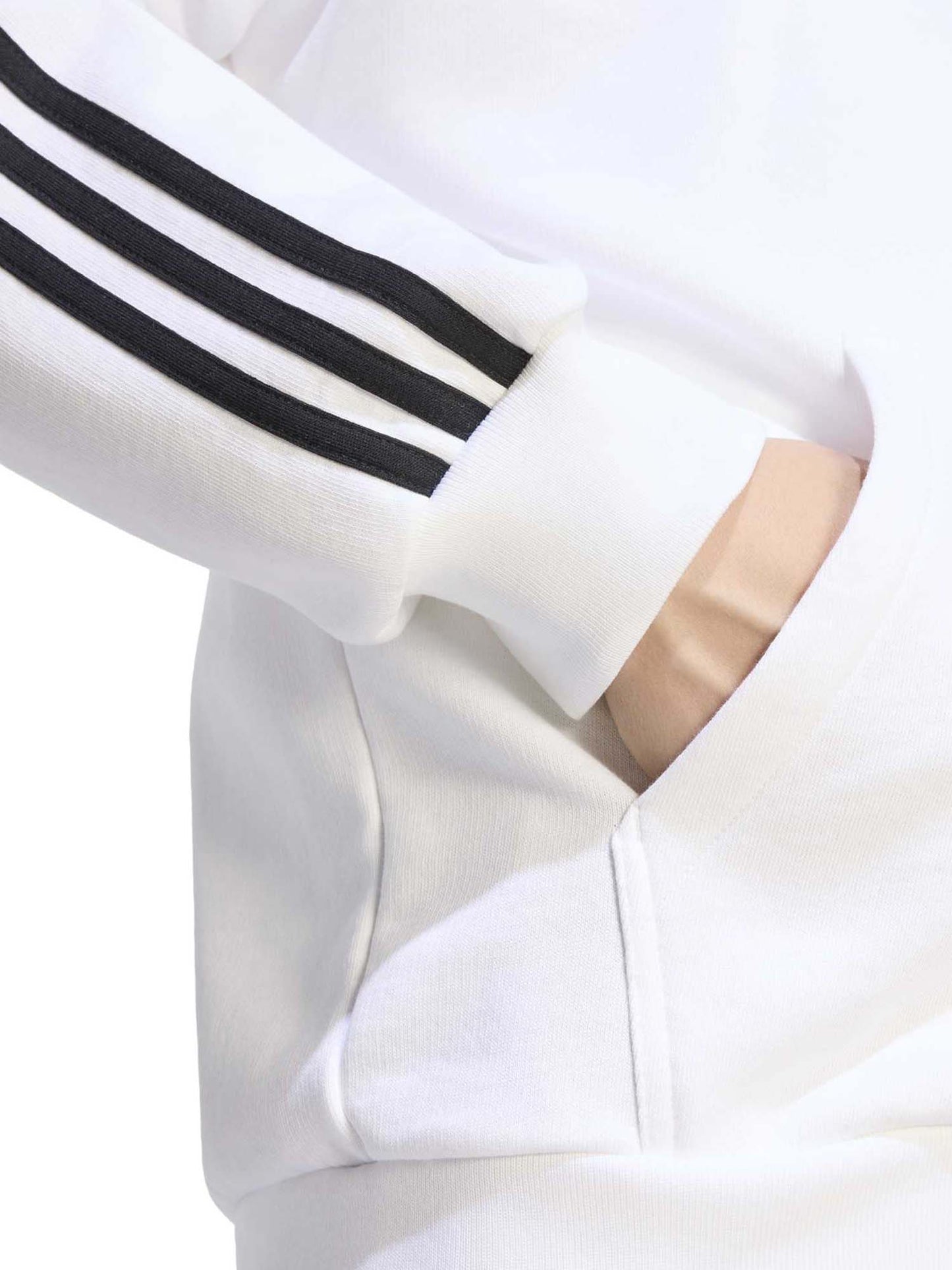 Adidas Ky4178 White, felpa da uomo bianca