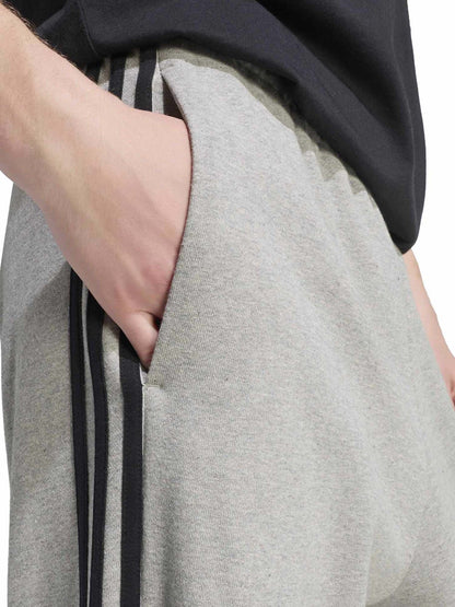 Adidas Essentials 3 Stripes, pantalone da uomo grigio