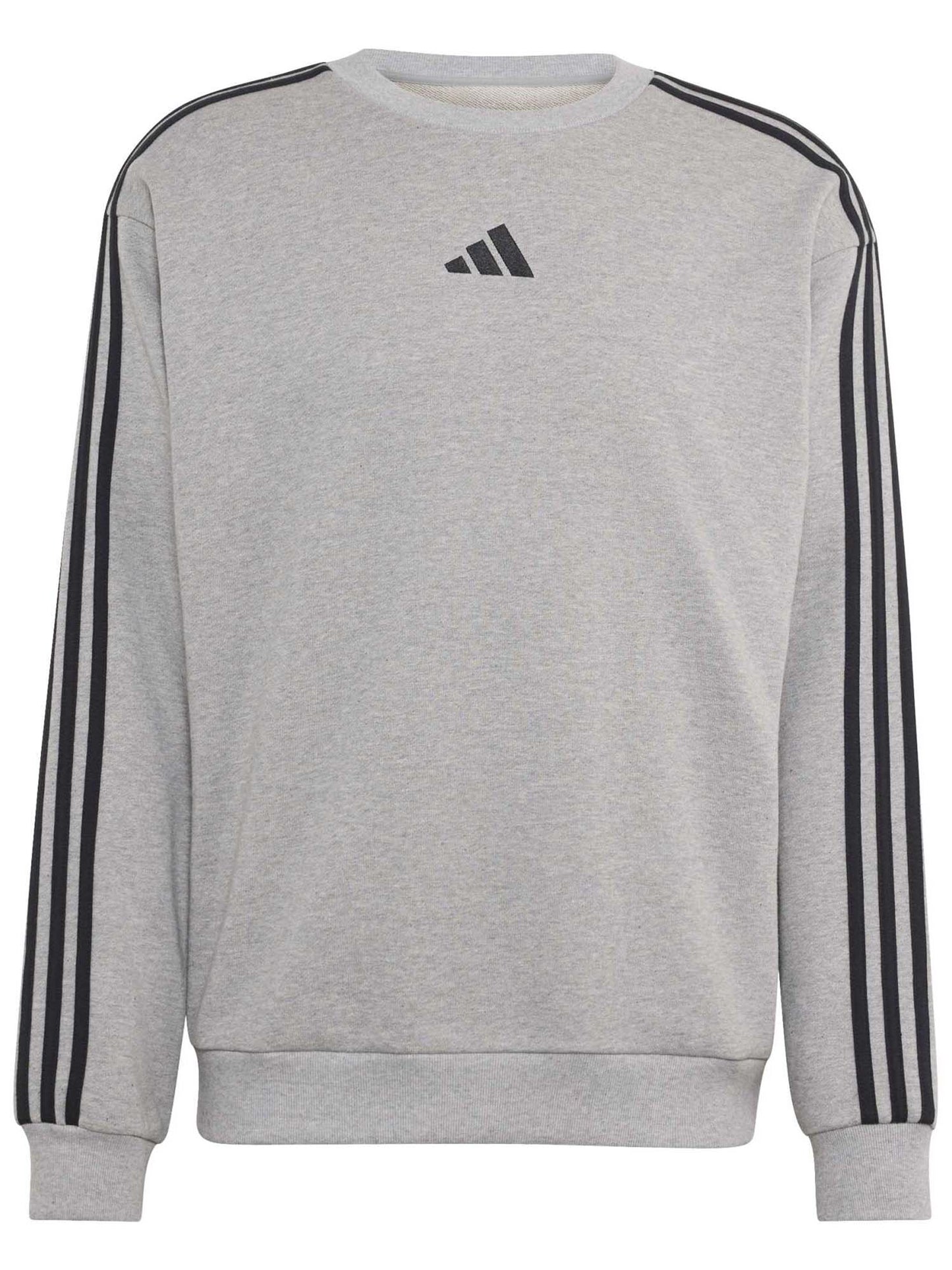 Adidas Essentials 3-Stripes, felpa da uomo grigia