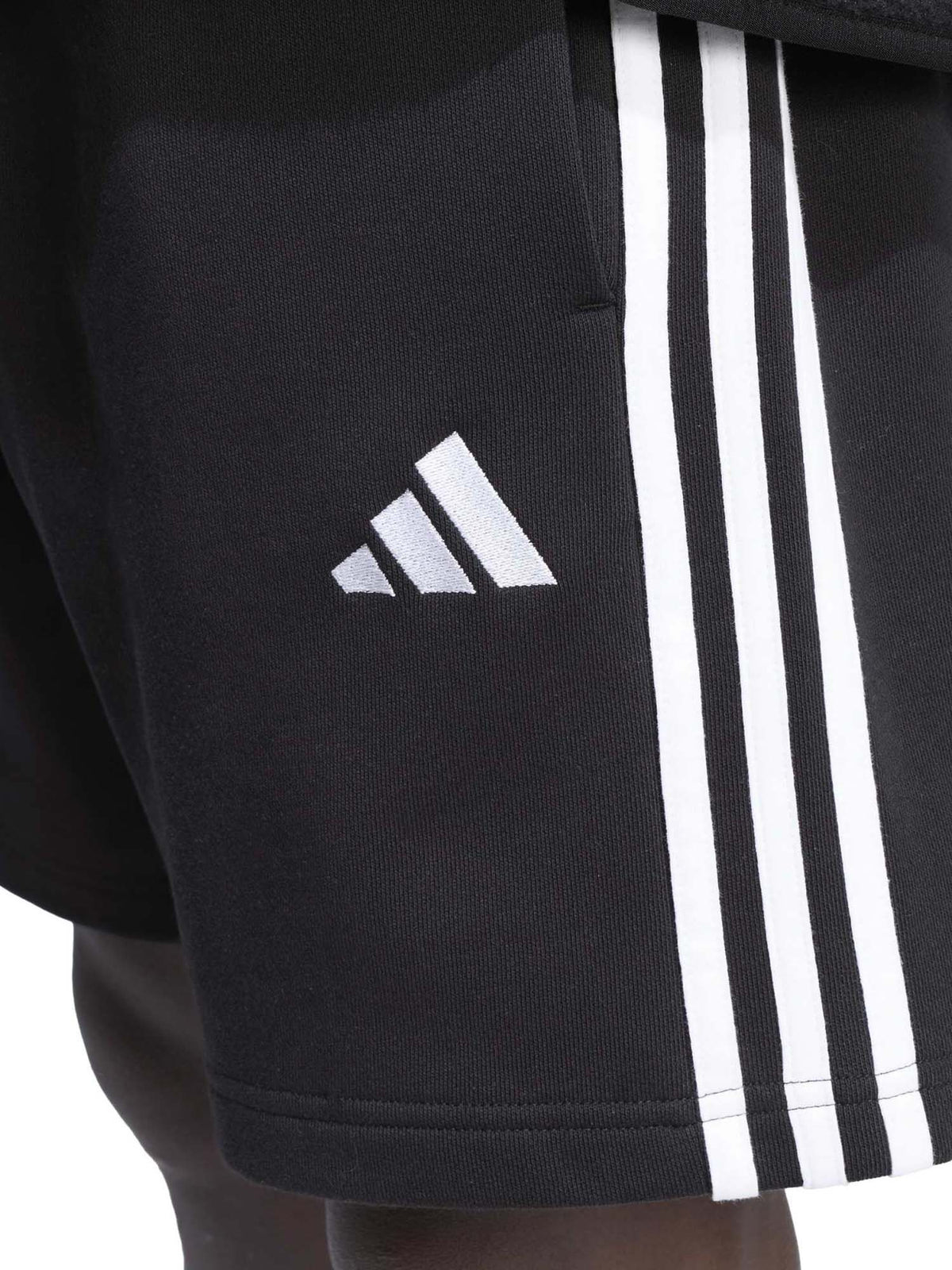 Adidas Essentials 3-Stripes French Terry, pantalone corto da uomo nero