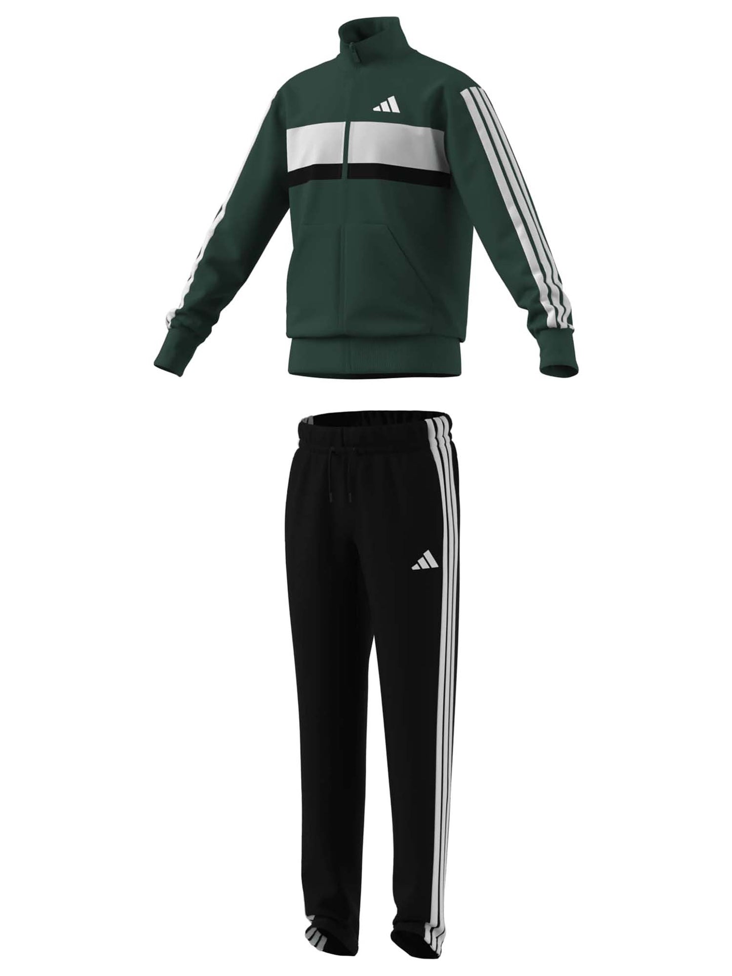 Adidas KZ0100 Green, tuta Unisex bambino verde