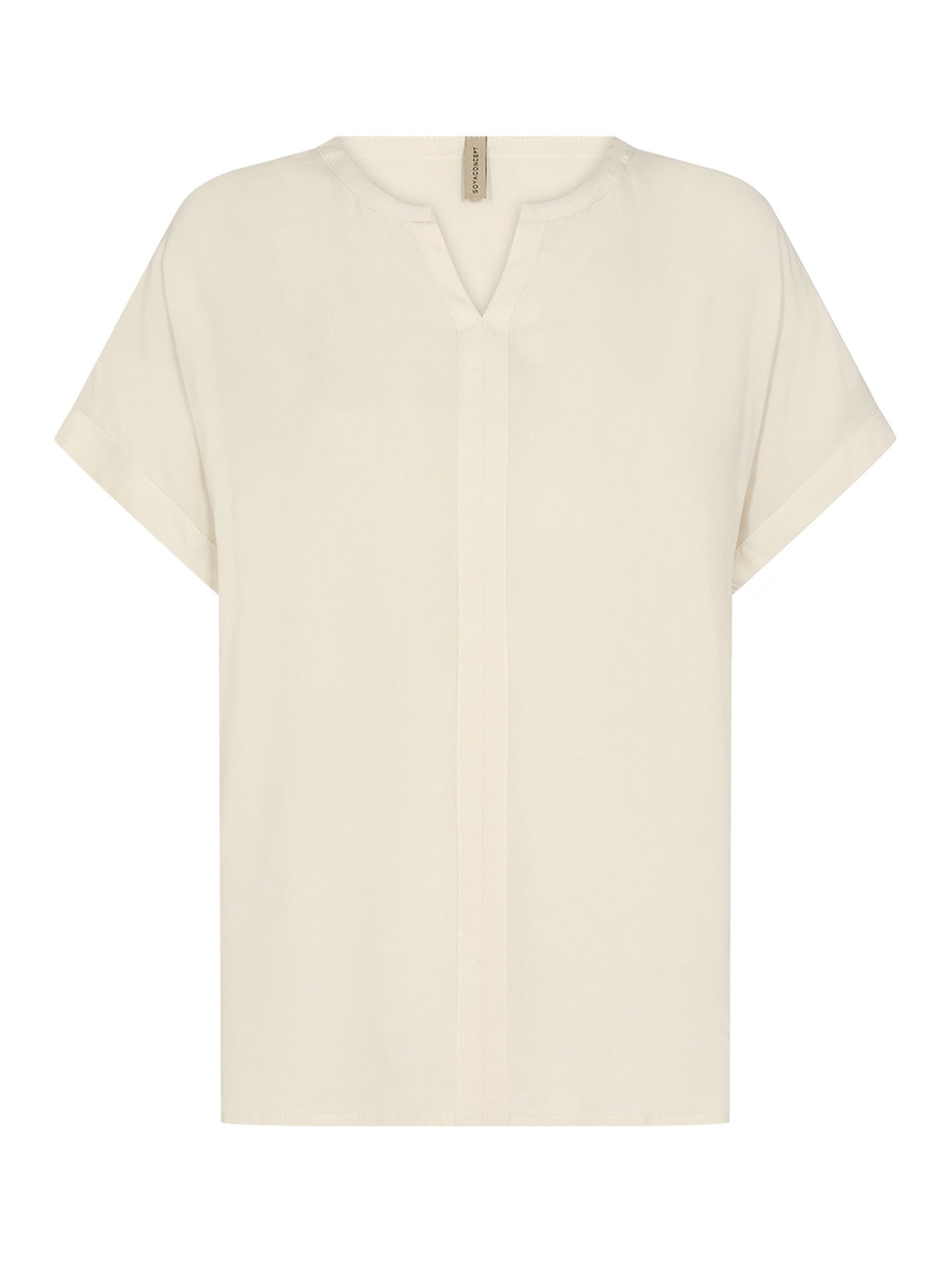 T-shirt casual donna SoyaConcept panna con scollo a V