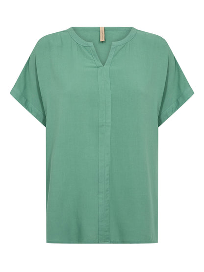 T-shirt verde Soya Concept casual da donna con scollo a V