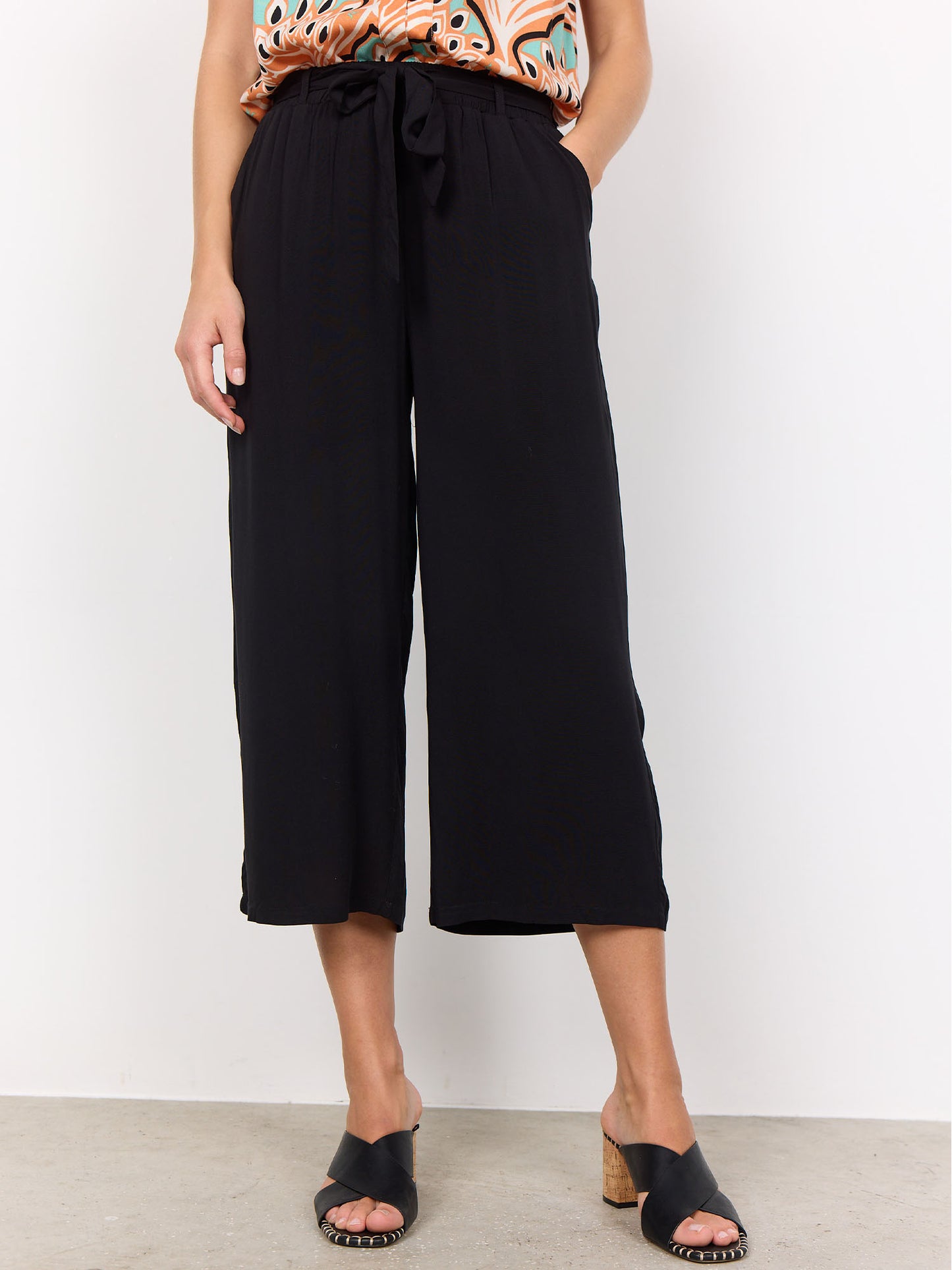 Pantaloni Soyaconcept da donna adulto in nero, modello 17032