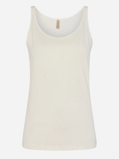 Soya concept canotta t-shirt da donna panna