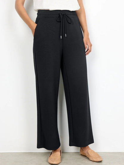 Pantaloni sportivi neri da donna Soyaconcept in modal e poliestere