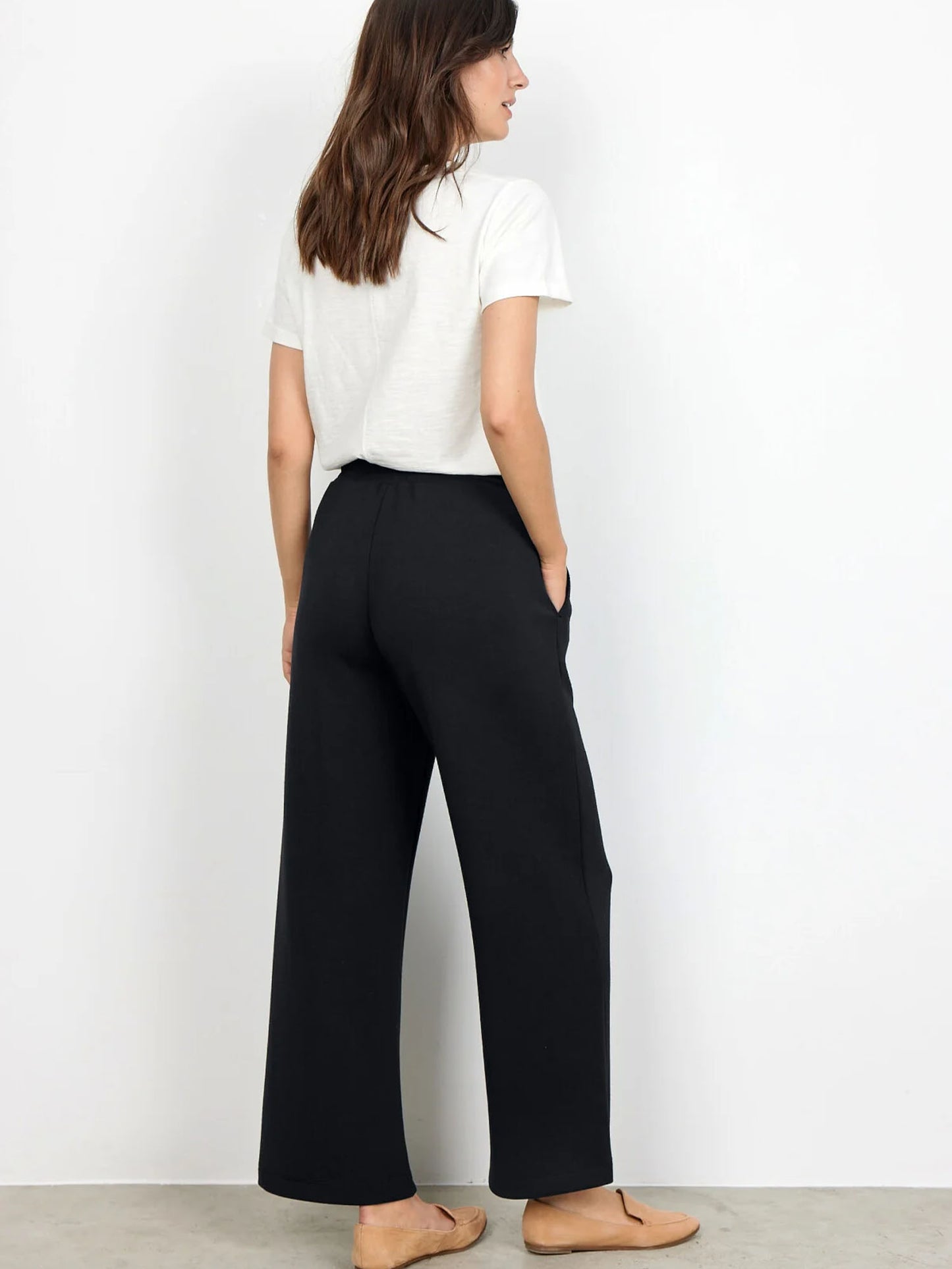 Pantaloni sportivi neri da donna Soyaconcept in modal e poliestere