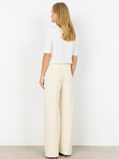 T-shirt basic SoyaConcept da donna in cotone bianca