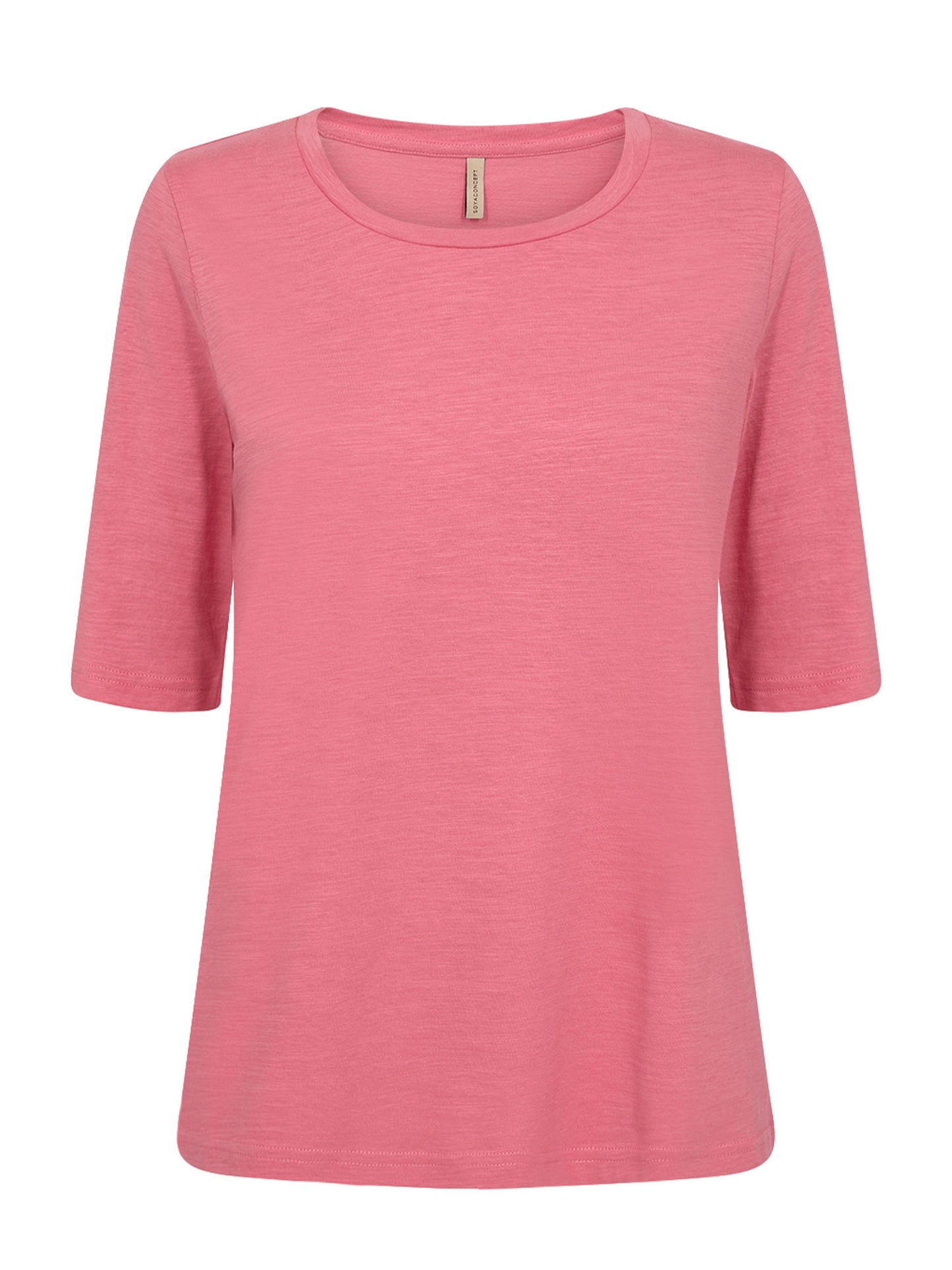 T-shirt rosa Babette Soya Concept da donna con scollo rotondo