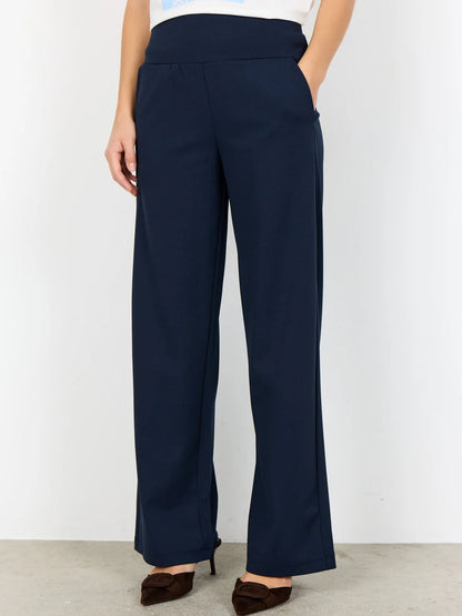 Pantalone blu Siham a vita alta per donna di Soya Concept