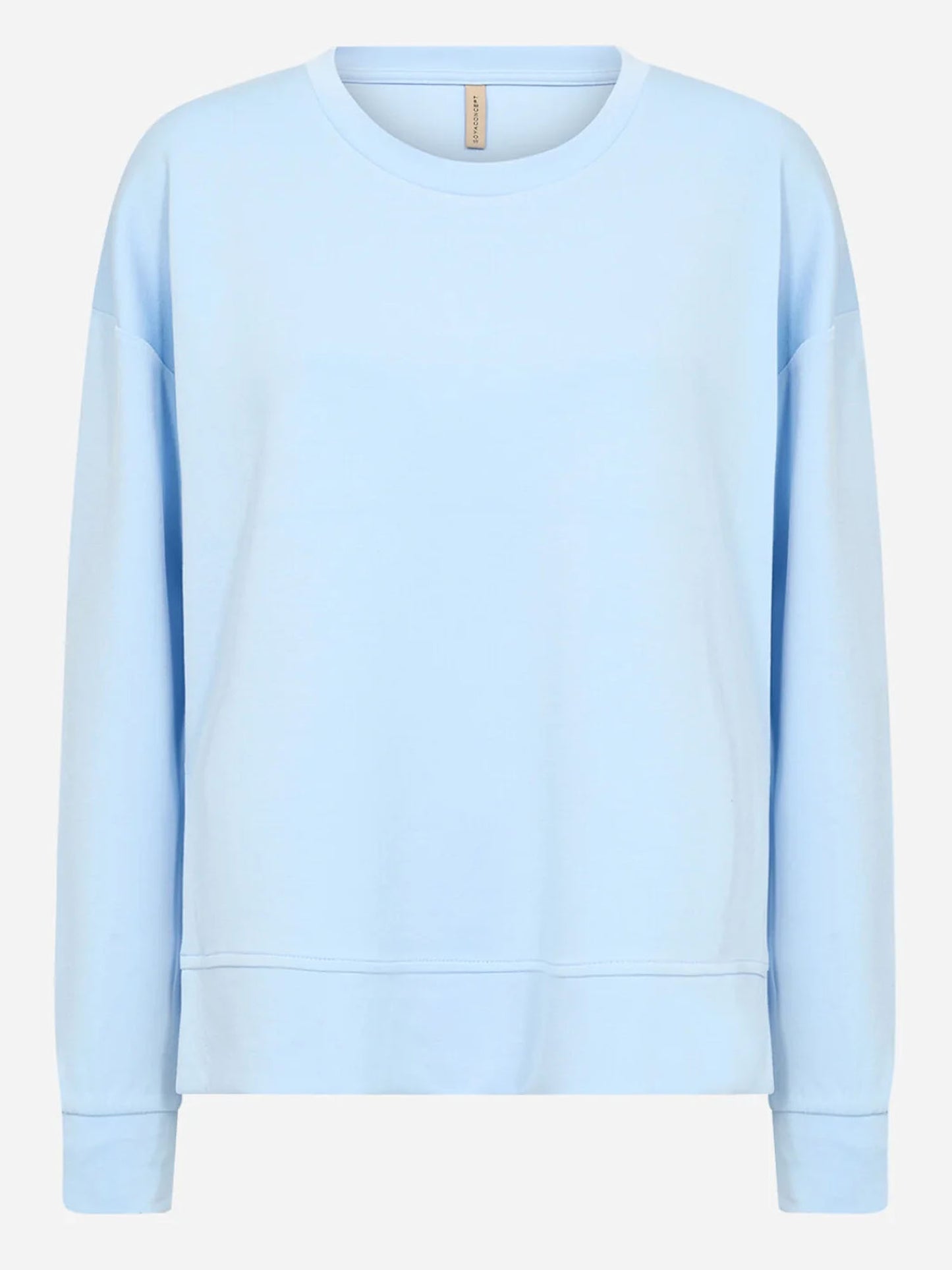 Felpa azzurra con girocollo Soya Concept da donna per look casual