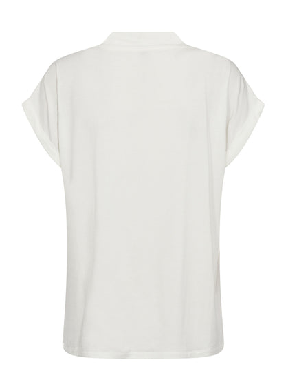 Soyaconcept Marica, t-shirt donna bianca con collo a V