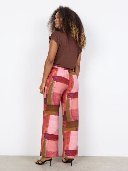 Soyaconcept Marica, t-shirt marrone da donna con scollo a V