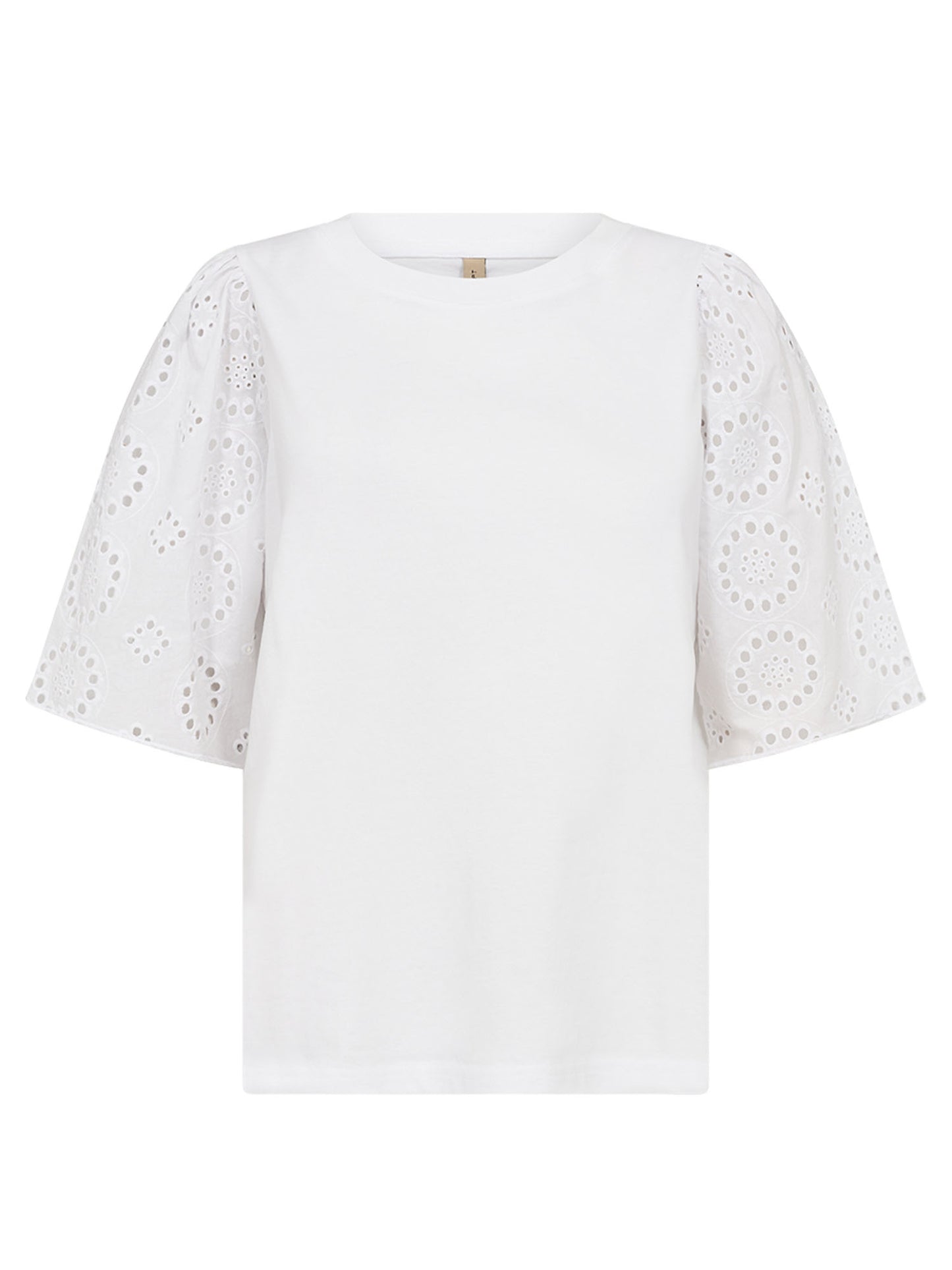 T-shirt bianca Soya Concept da donna con ricami delicati