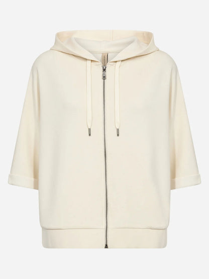 Soya c. felpa zip+ca da donna panna