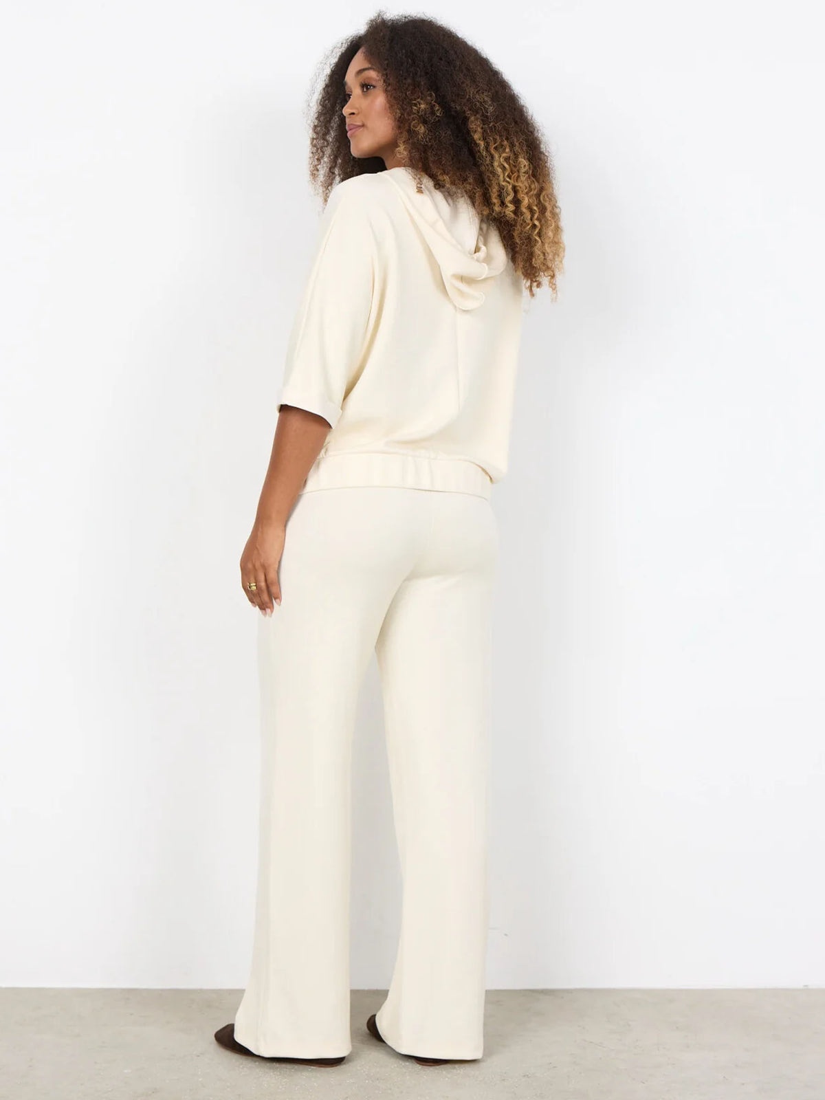 Soya c. felpa zip+ca da donna panna