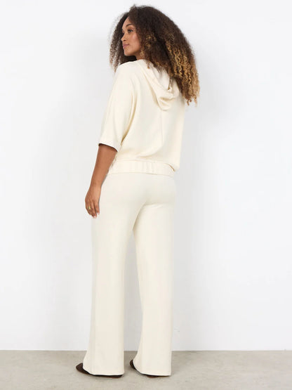 Soya c. felpa zip+ca da donna panna