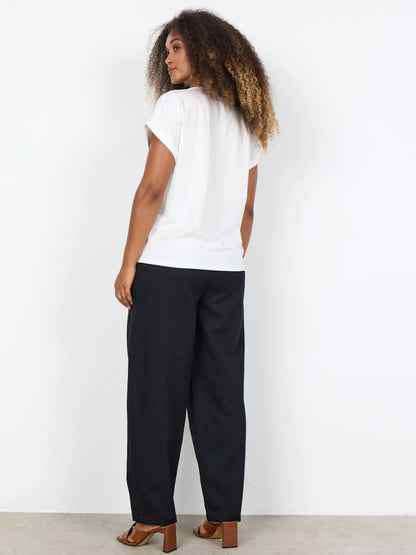 Soyaconcept t-shirt casual da donna blu con stampa originale