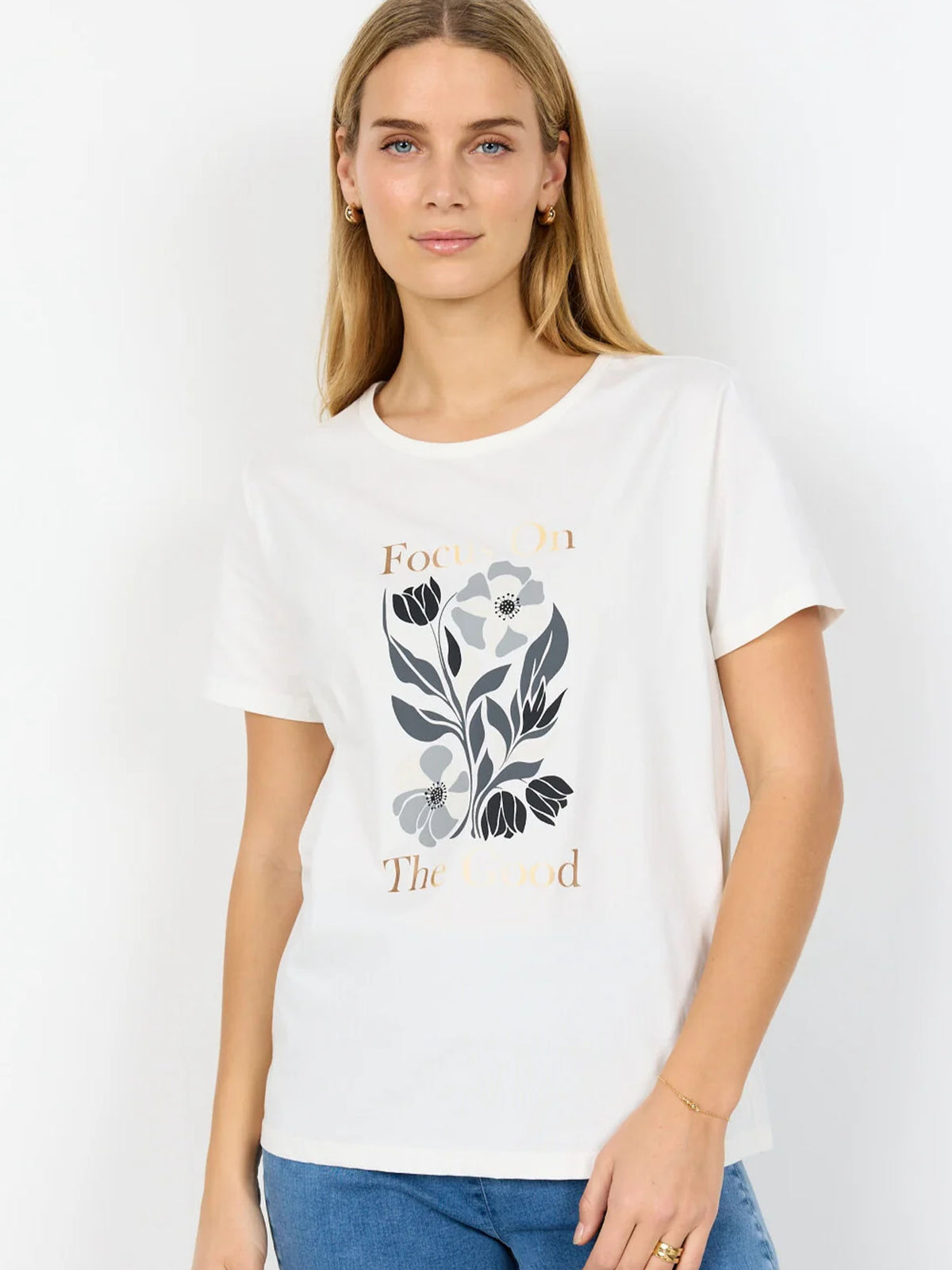 Soya c. t-shirt mm da donna bianco