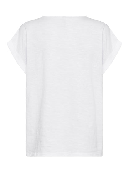 T-shirt donna Soyaconcept bianca per la primavera-estate