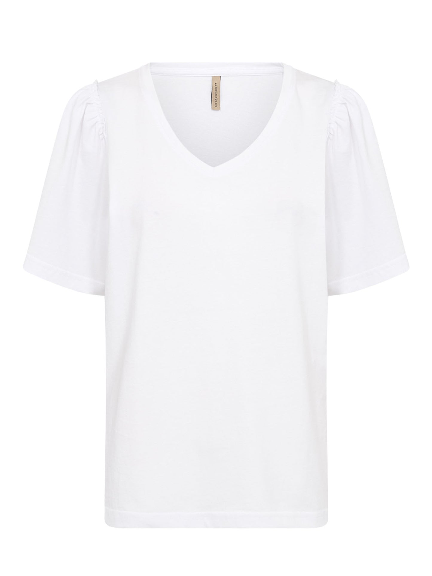 T-shirt da donna adulto Soyaconcept bianca a maniche corte