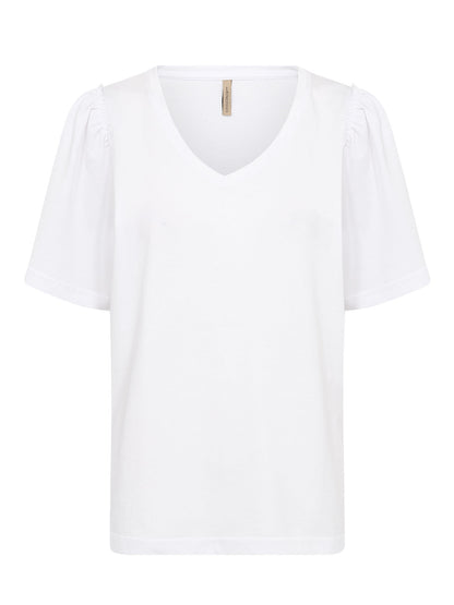 T-shirt da donna adulto Soyaconcept bianca a maniche corte