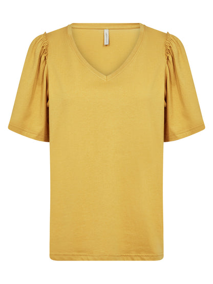 T-shirt maniche corte da donna adulto in giallo brillante di Soyaconcept