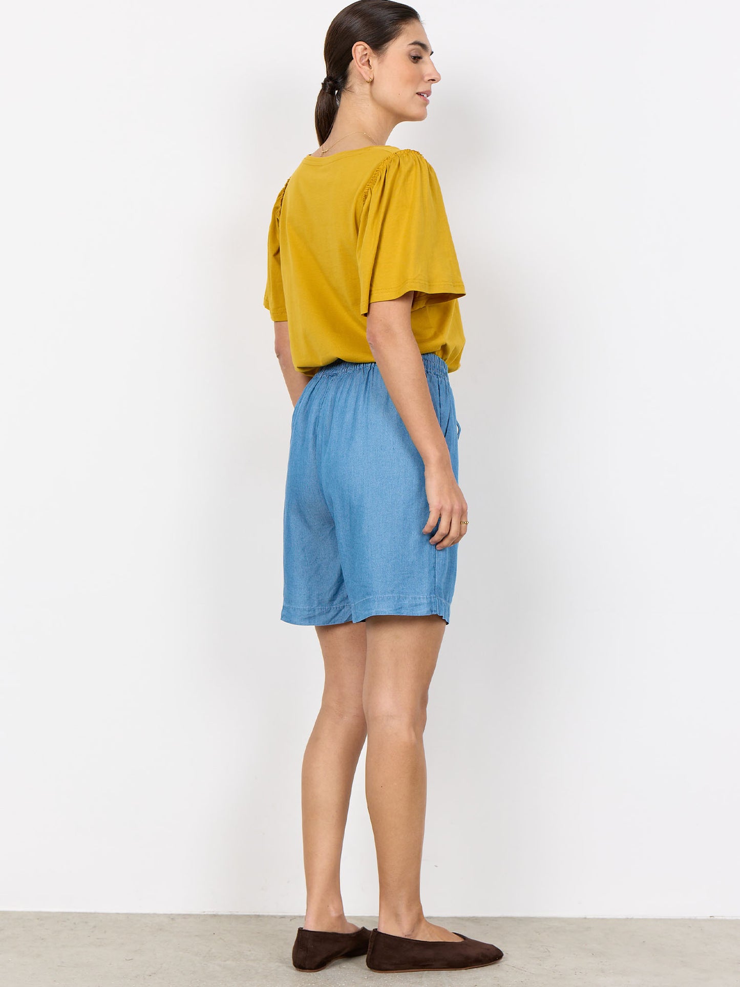 T-shirt maniche corte da donna adulto in giallo brillante di Soyaconcept