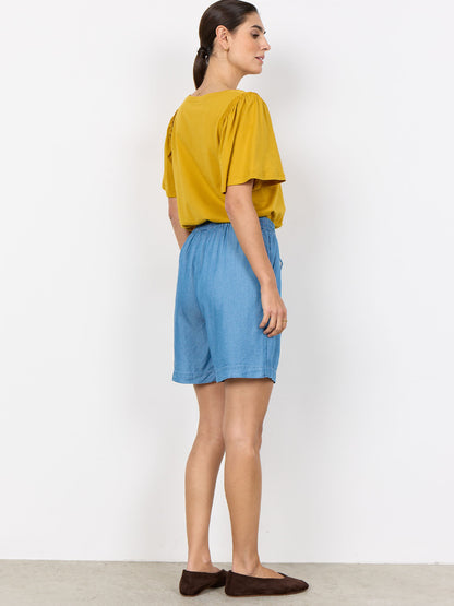 T-shirt maniche corte da donna adulto in giallo brillante di Soyaconcept