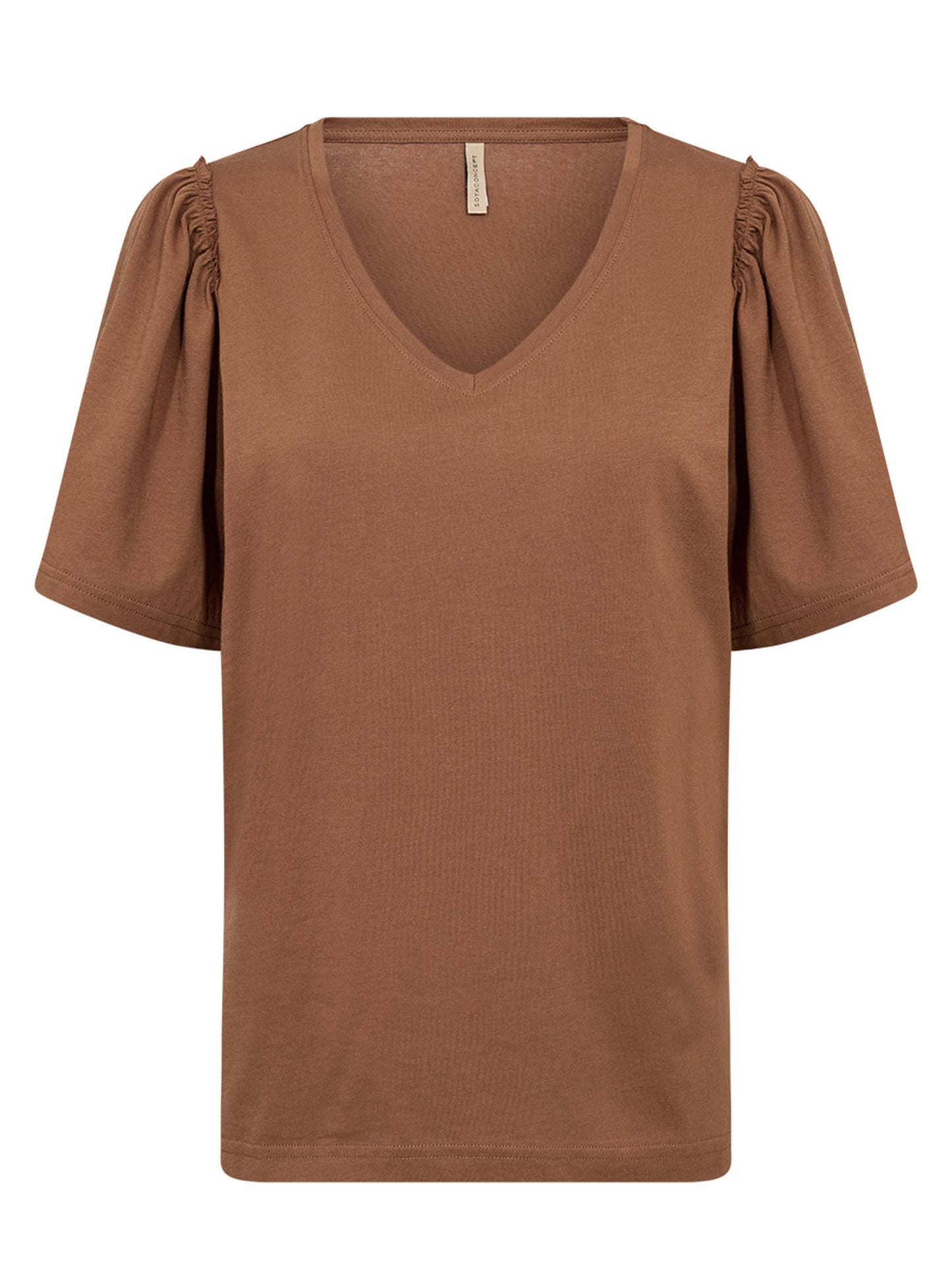 T-shirt Soyaconcept da donna adulta marrone dal design versatile