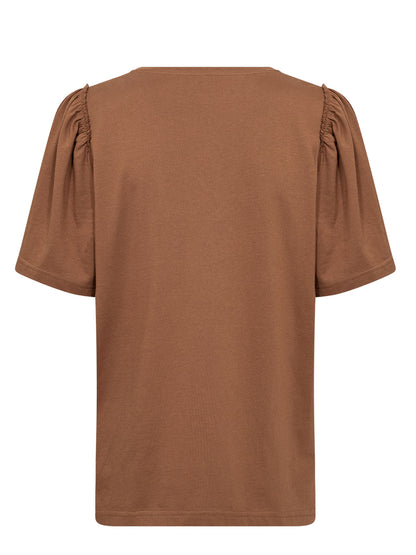 T-shirt Soyaconcept da donna adulta marrone dal design versatile