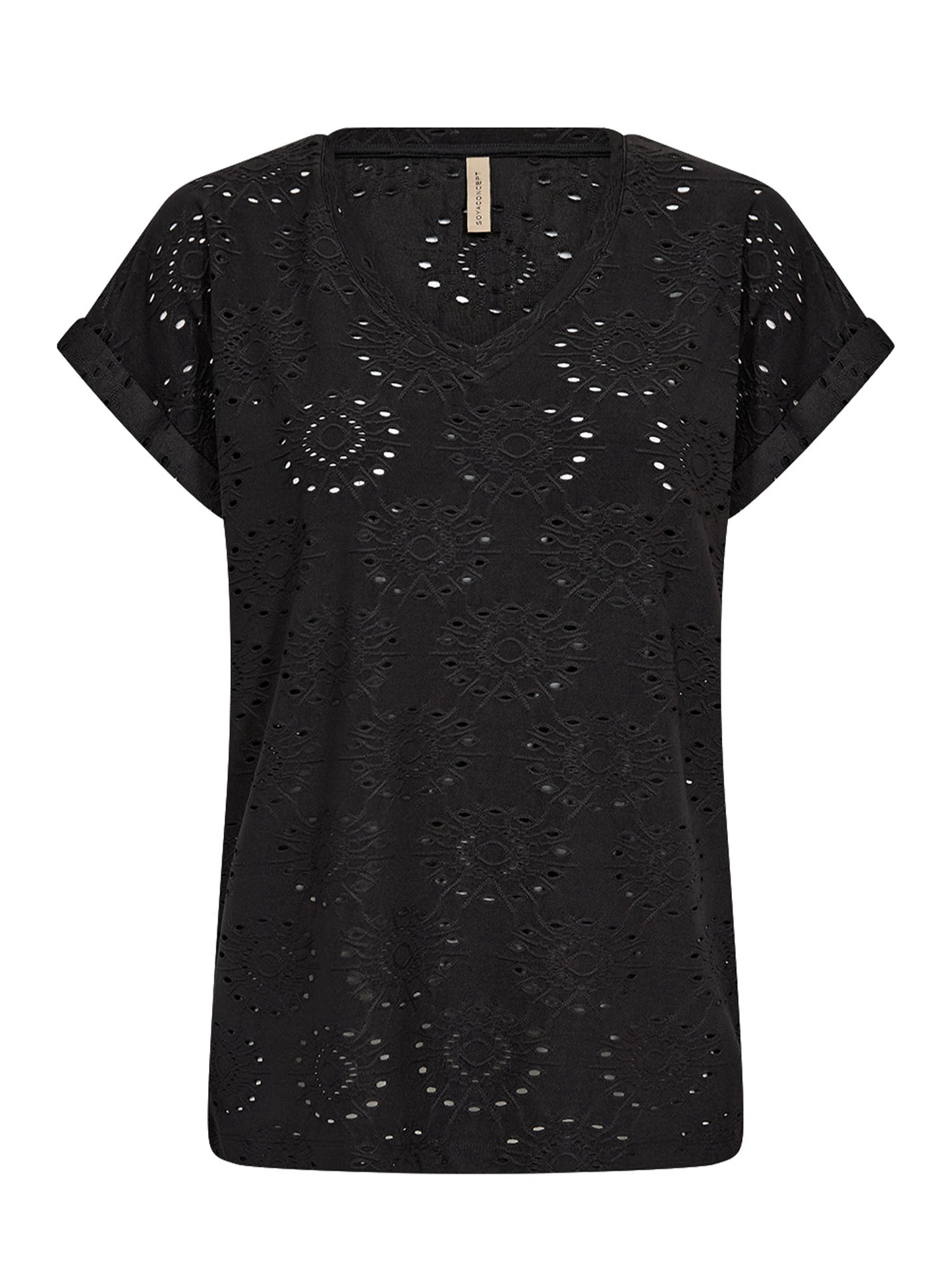 T-shirt da donna adulto Soyaconcept nera manica corta