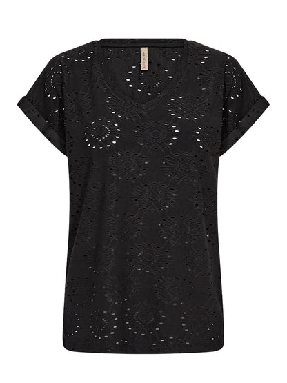T-shirt da donna adulto Soyaconcept nera manica corta
