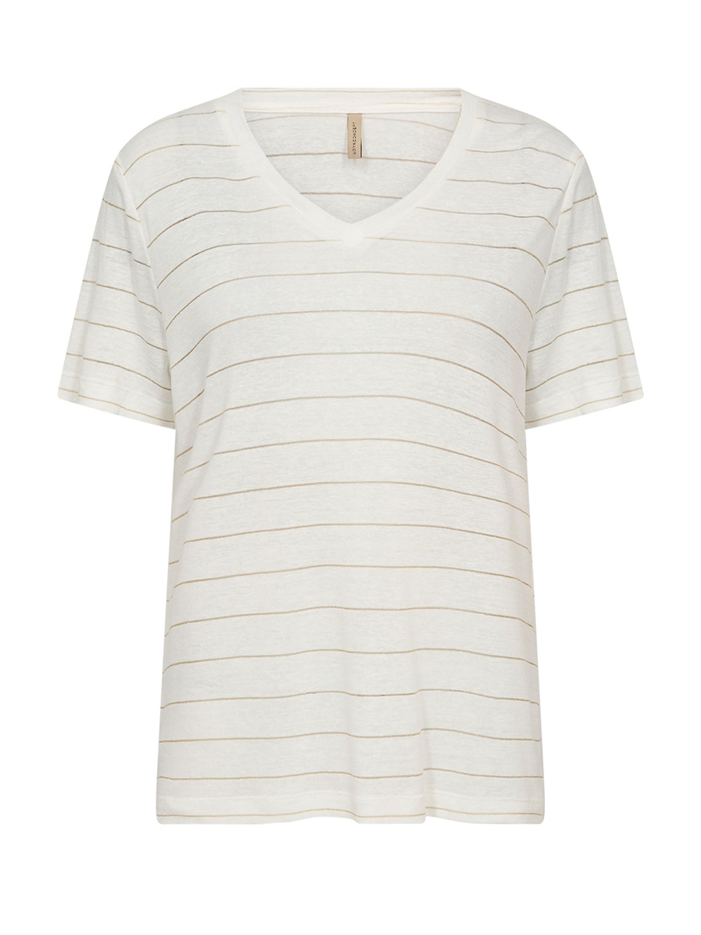 T-shirt da donna Soyaconcept in elegante crema