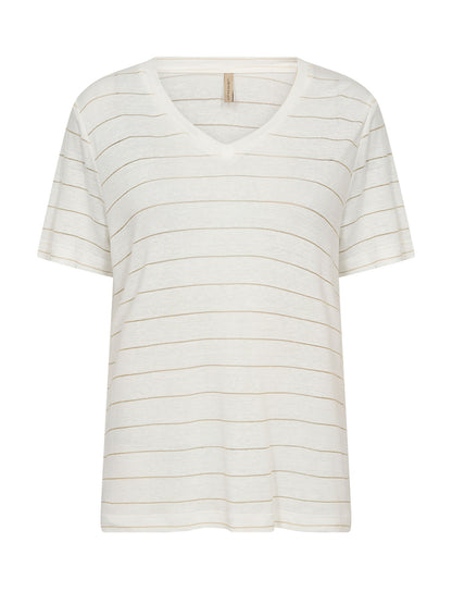T-shirt da donna Soyaconcept in elegante crema
