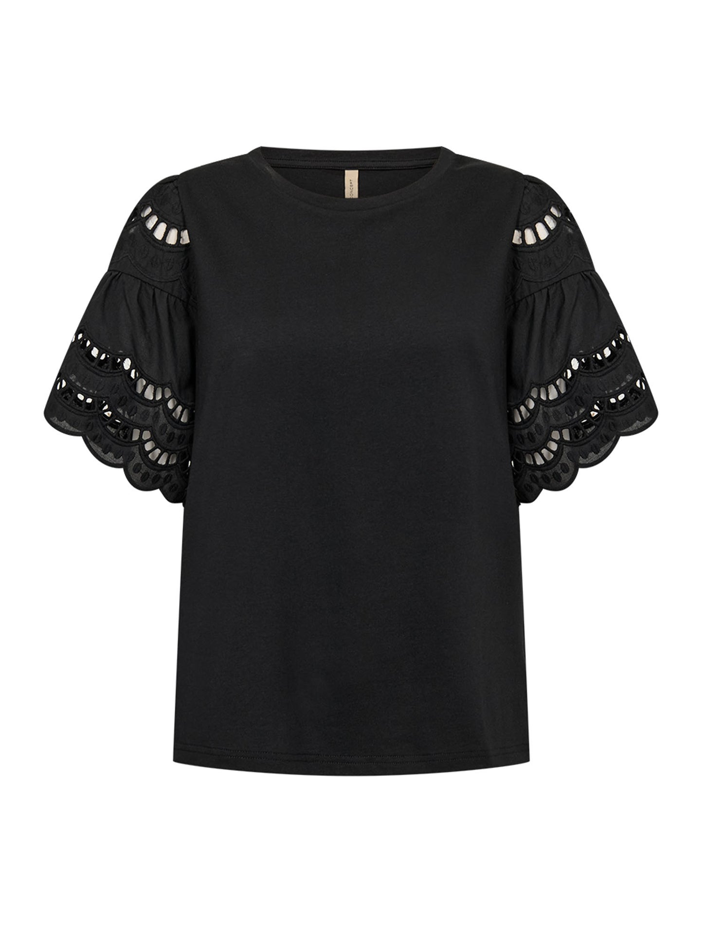 Soyaconcept t-shirt donna nera in cotone biologico