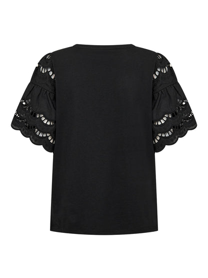 Soyaconcept t-shirt donna nera in cotone biologico