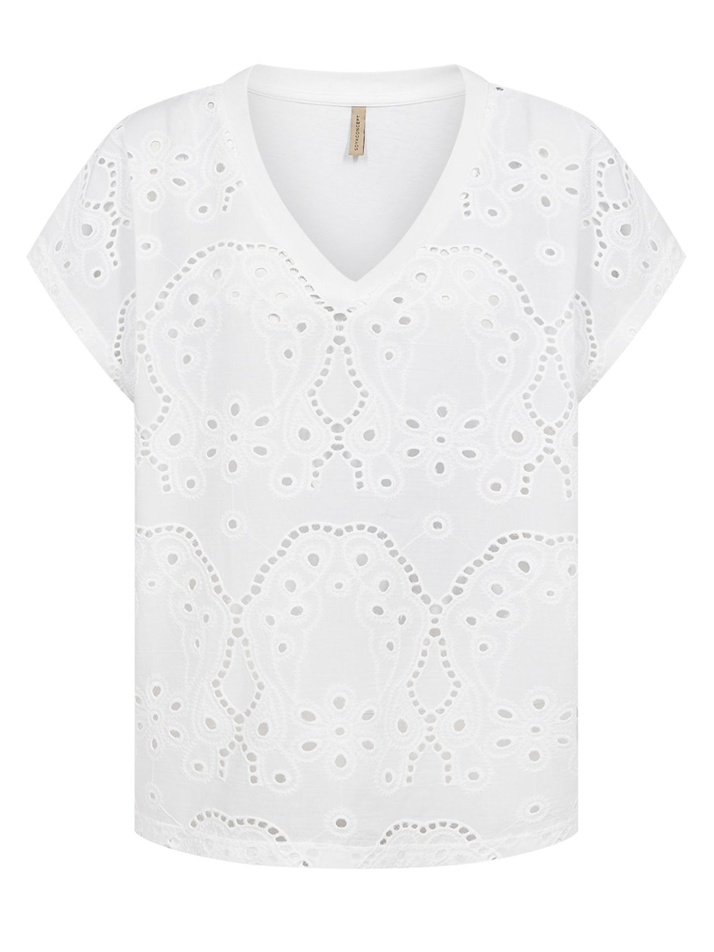 T-shirt bianca a maniche corte da donna Soyaconcept