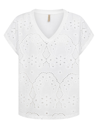 T-shirt bianca a maniche corte da donna Soyaconcept