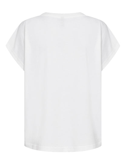 T-shirt bianca a maniche corte da donna Soyaconcept