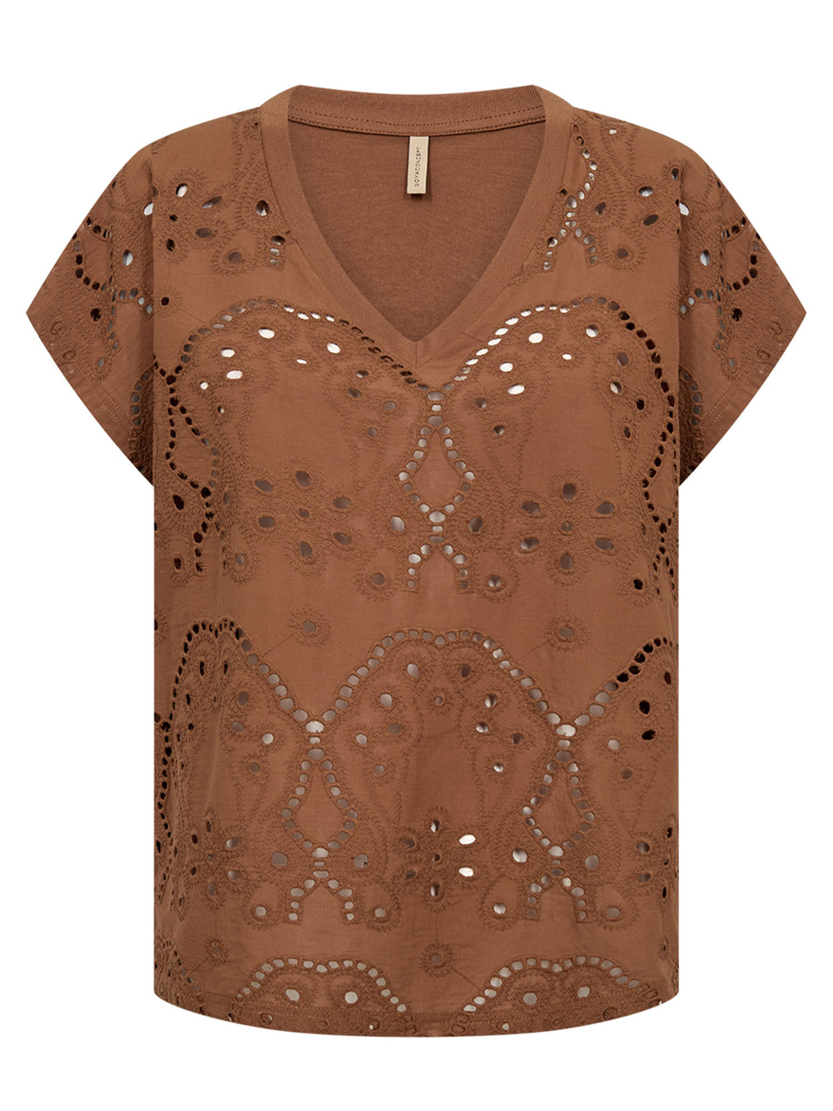 Soya concept t-shirt da donna tabacco