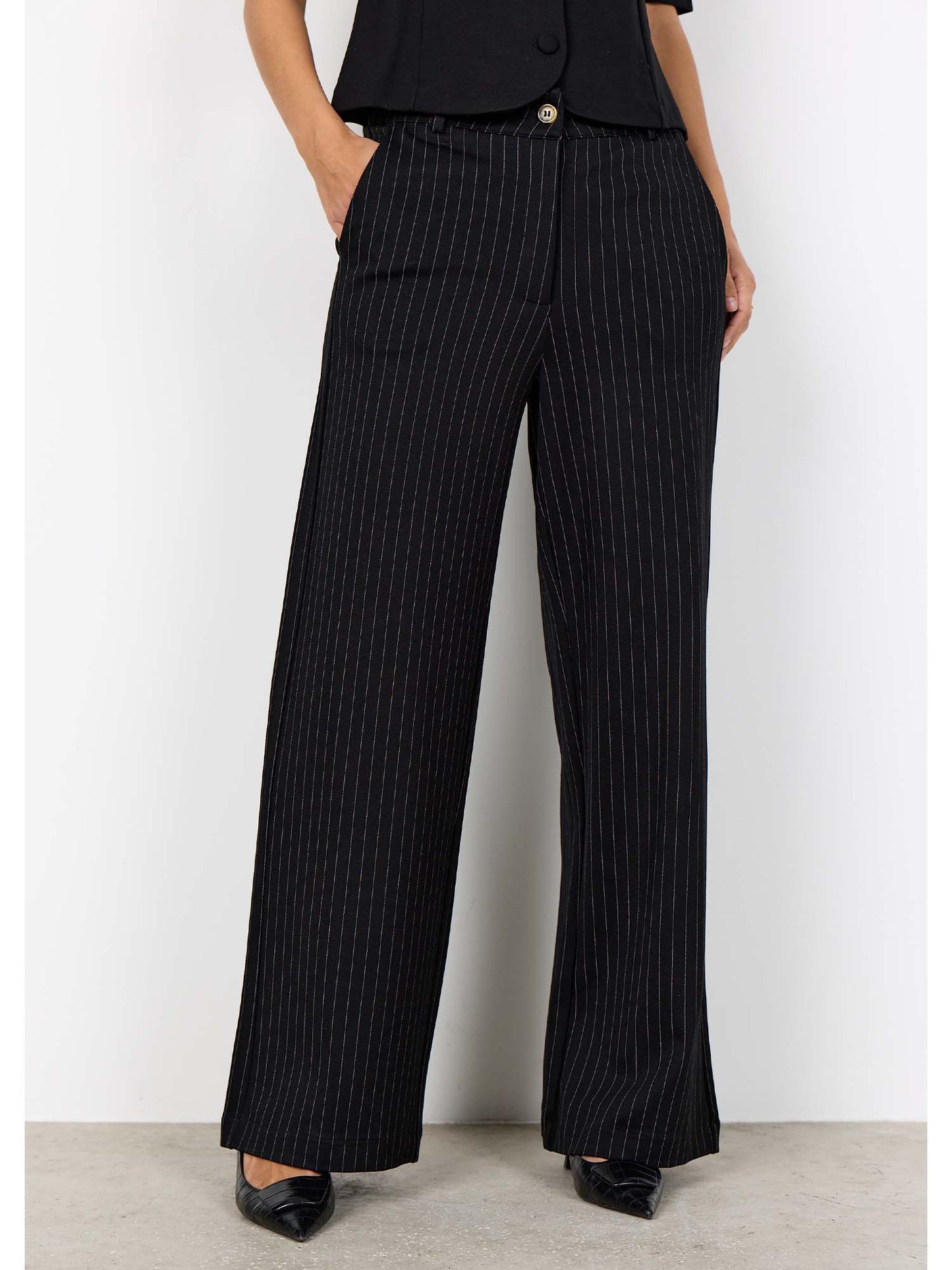 Soyaconcept Gill 4, pantalone da Donna nero