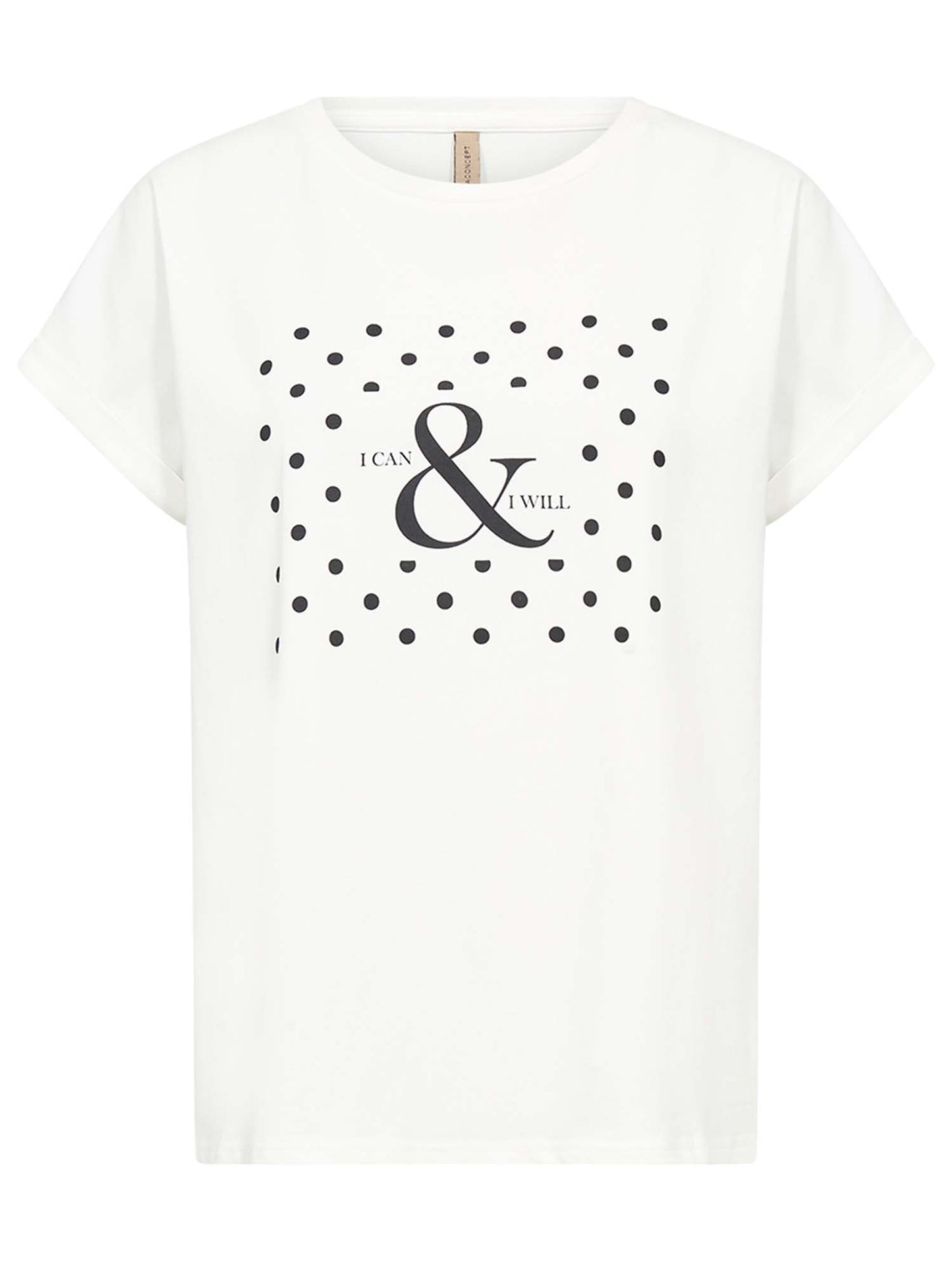 Soyaconcept Rina FP, t-shirt maniche corte da donna bianca
