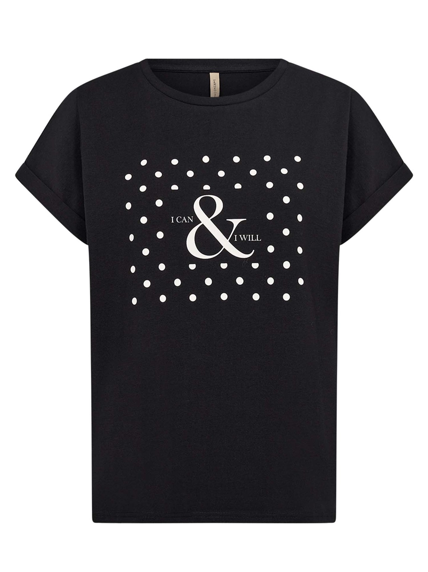 Soyaconcept Rina FP, t-shirt maniche corte da Donna nera