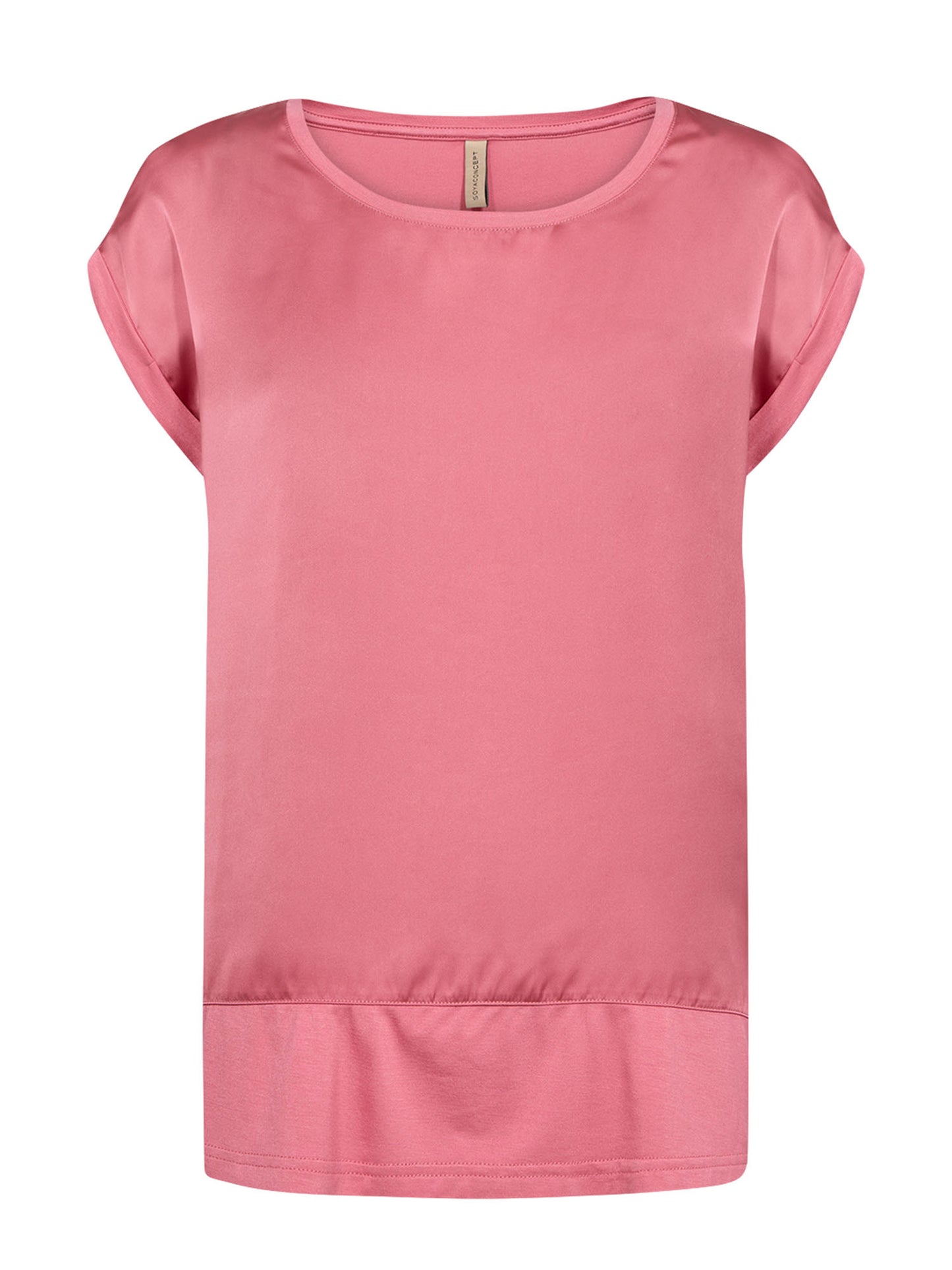 T-shirt rosa Soya Concept da donna con scollo rotondo