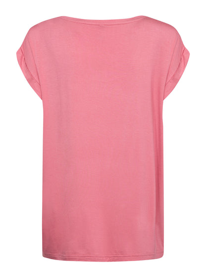 T-shirt rosa Soya Concept da donna con scollo rotondo